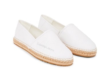 Calvin Klein Jeans Espadrille »ESPADRILLE CO WN«, mit Bastumrahmung an der Laufsohle, schmale Form von Calvin Klein Jeans