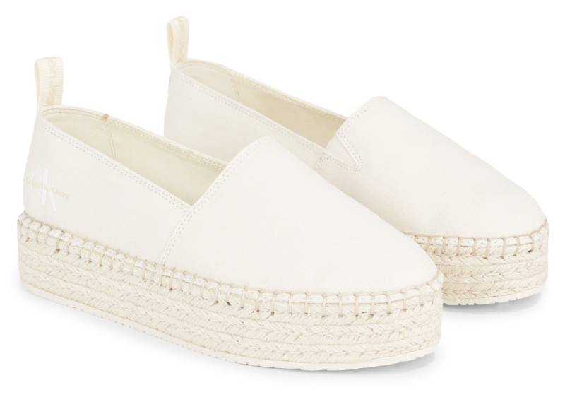 Calvin Klein Jeans Espadrille »PLATFORM ESPADRILLE ML BTW«, Sommerschuh, Slipper, Strandschuh mit Jute Plateausohle von Calvin Klein Jeans