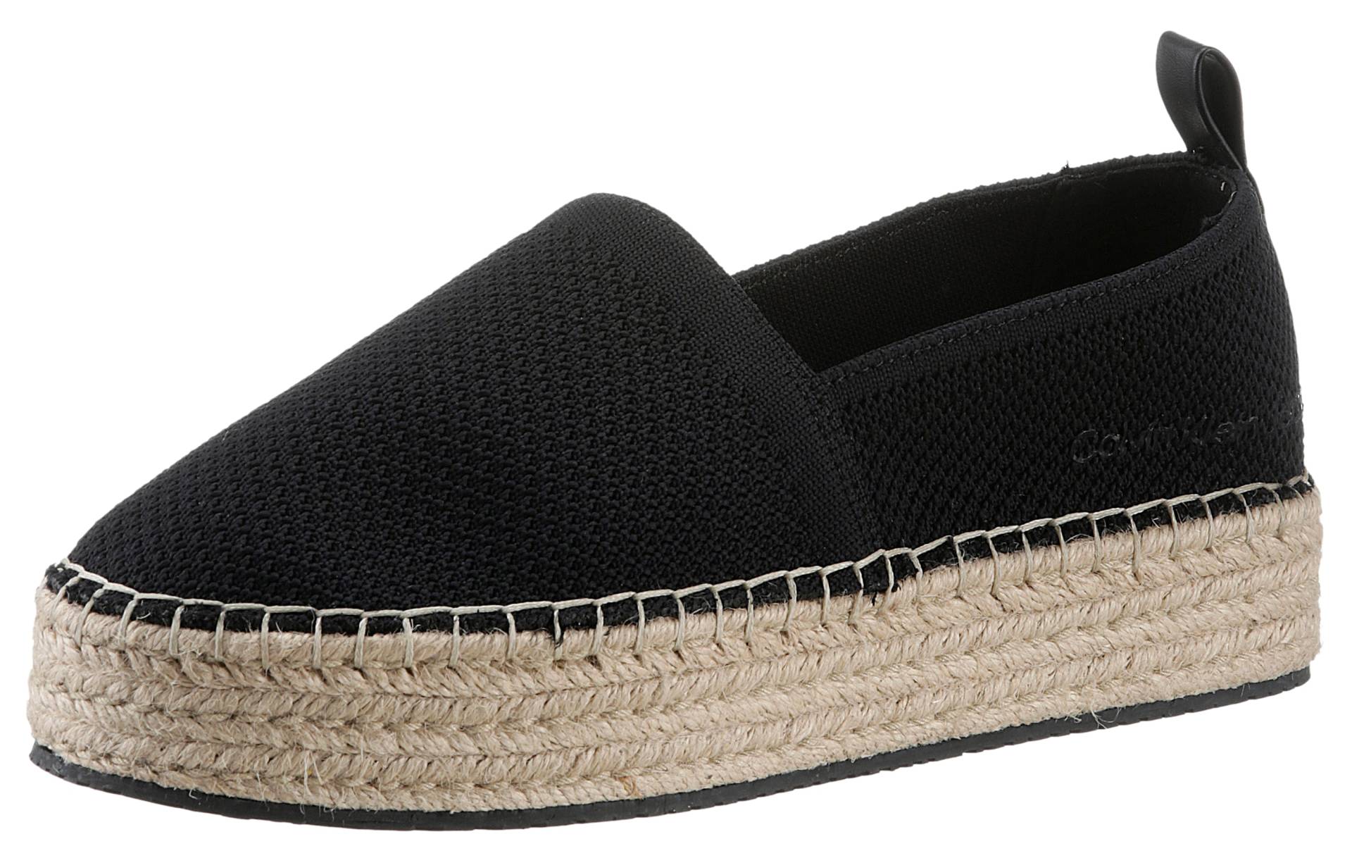 Calvin Klein Jeans Espadrille »PLATFORM ESPADRILLE UC«, Sommerschuh, Slipper, Strandschuh mit Jute Plateausohle von Calvin Klein Jeans