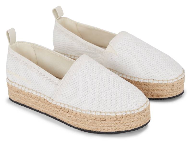 Calvin Klein Jeans Espadrille »PLATFORM ESPADRILLE UC«, Sommerschuh, Slipper, Strandschuh mit Jute Plateausohle von Calvin Klein Jeans