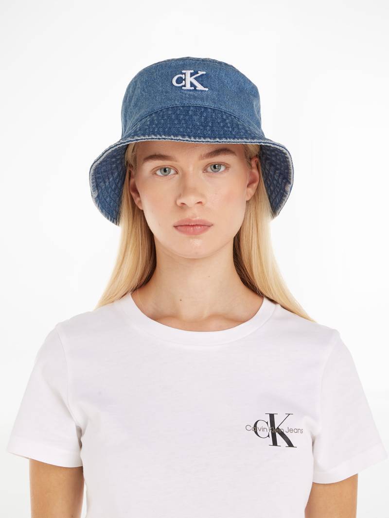 Calvin Klein Jeans Fischerhut »BLOCK DENIM BUCKET HAT«, mit Calvin Klein Jeans Logostickerei von Calvin Klein Jeans