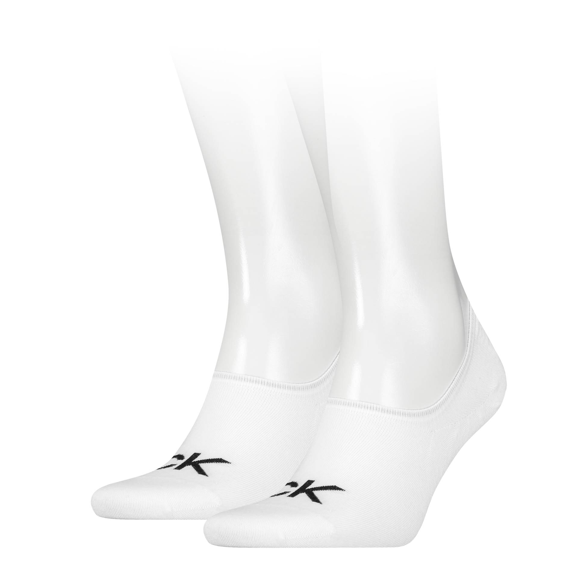 Calvin Klein Jeans Füsslinge »CK MEN FOOTIE HIGH CUT 2P LOGO«, (2 Paar), Verstärkte Ferse und Spitze für zusätzliche Strapazierfähigkeit von Calvin Klein Jeans
