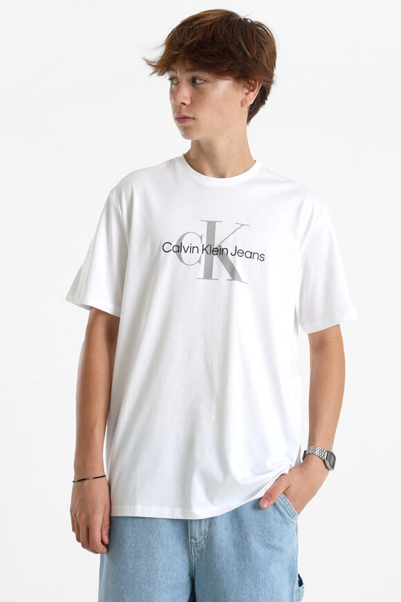 Calvin Klein Jeans Hero Monogram T-Shirt | Brilliant White | Herren  | XL von Calvin Klein Jeans