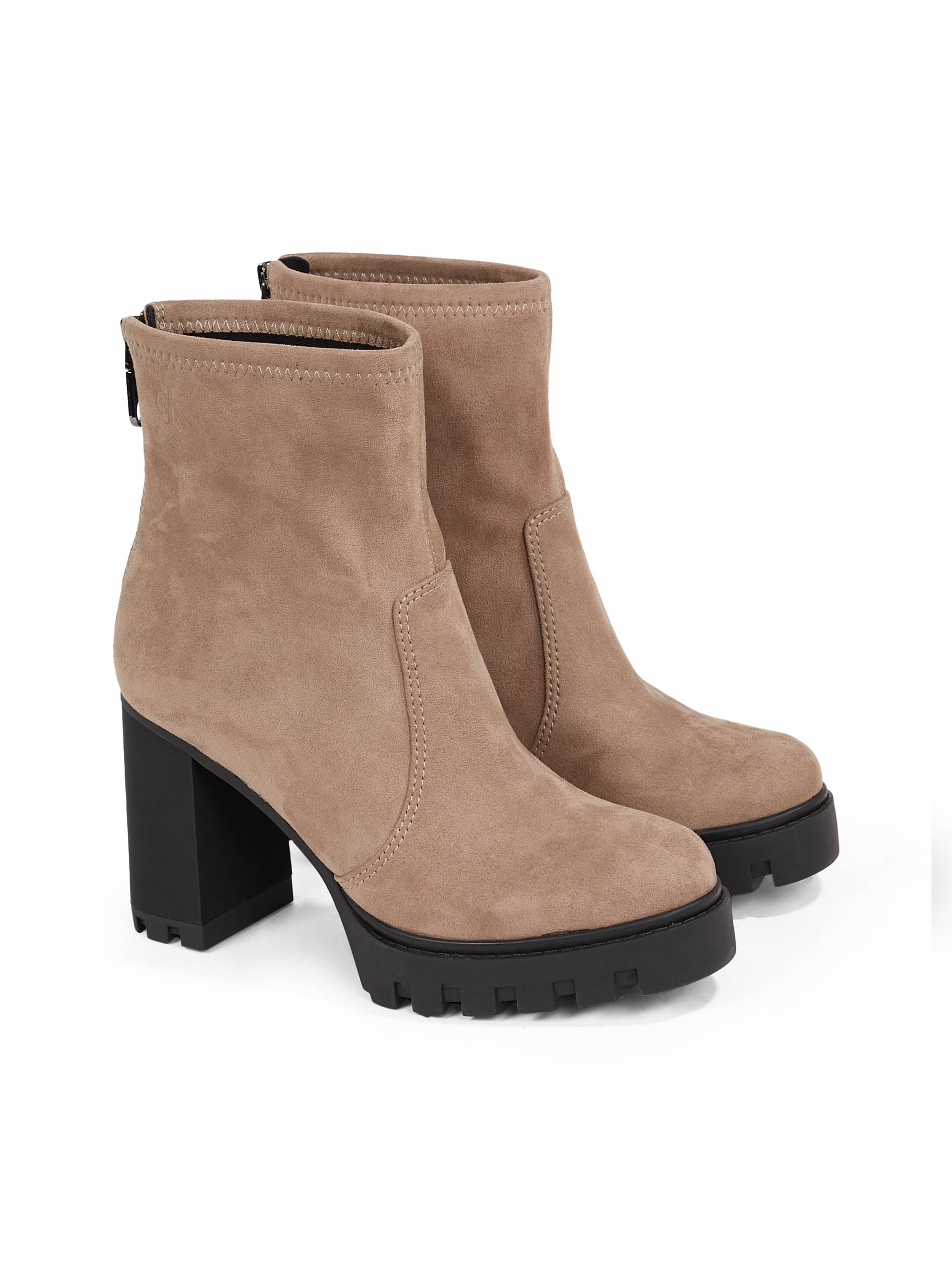 Calvin Klein Jeans High-Heel-Stiefelette »HEEL PLATFORM ZIP BOOT SS«, Blockabsatz, Plateau, Stiefelette, praktischer Fersenreissverschluss von Calvin Klein Jeans