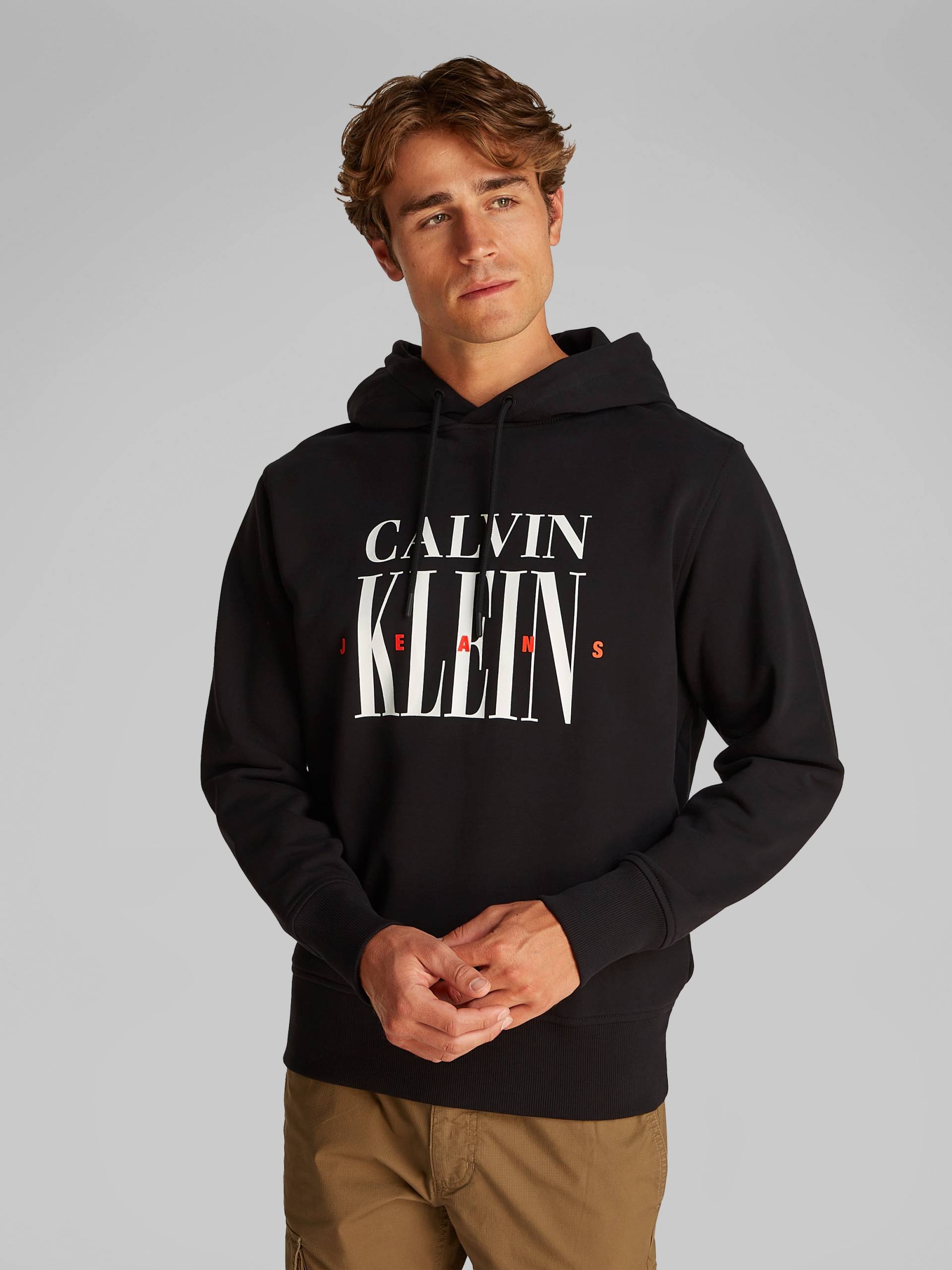 Calvin Klein Jeans Hoodie »SERIF FONT GRAPHIC HOODIE«, mit grossem Logodruck von Calvin Klein Jeans