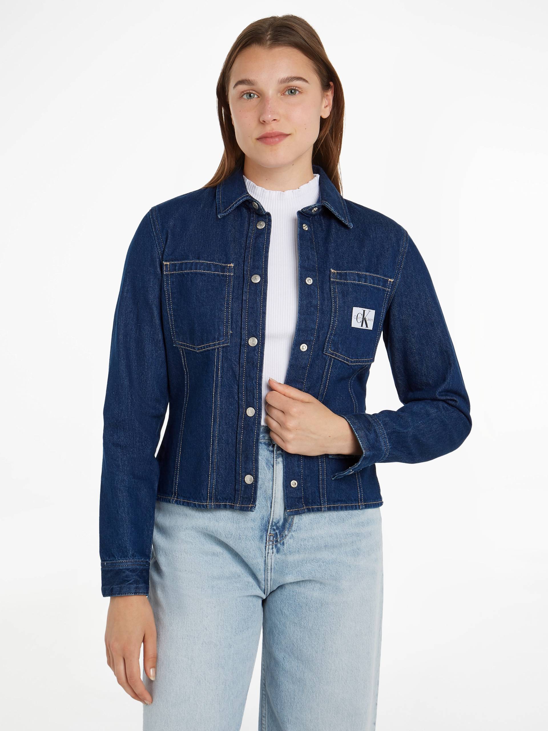 Calvin Klein Jeans Jeansbluse »LEAN DENIM SHIRT«, mit Logopatch von Calvin Klein Jeans