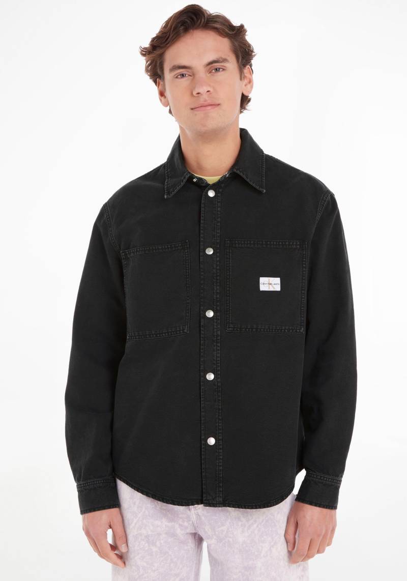 Calvin Klein Jeans Jeanshemd »CANVAS RELAXED LINEAR SHIRT« von Calvin Klein Jeans