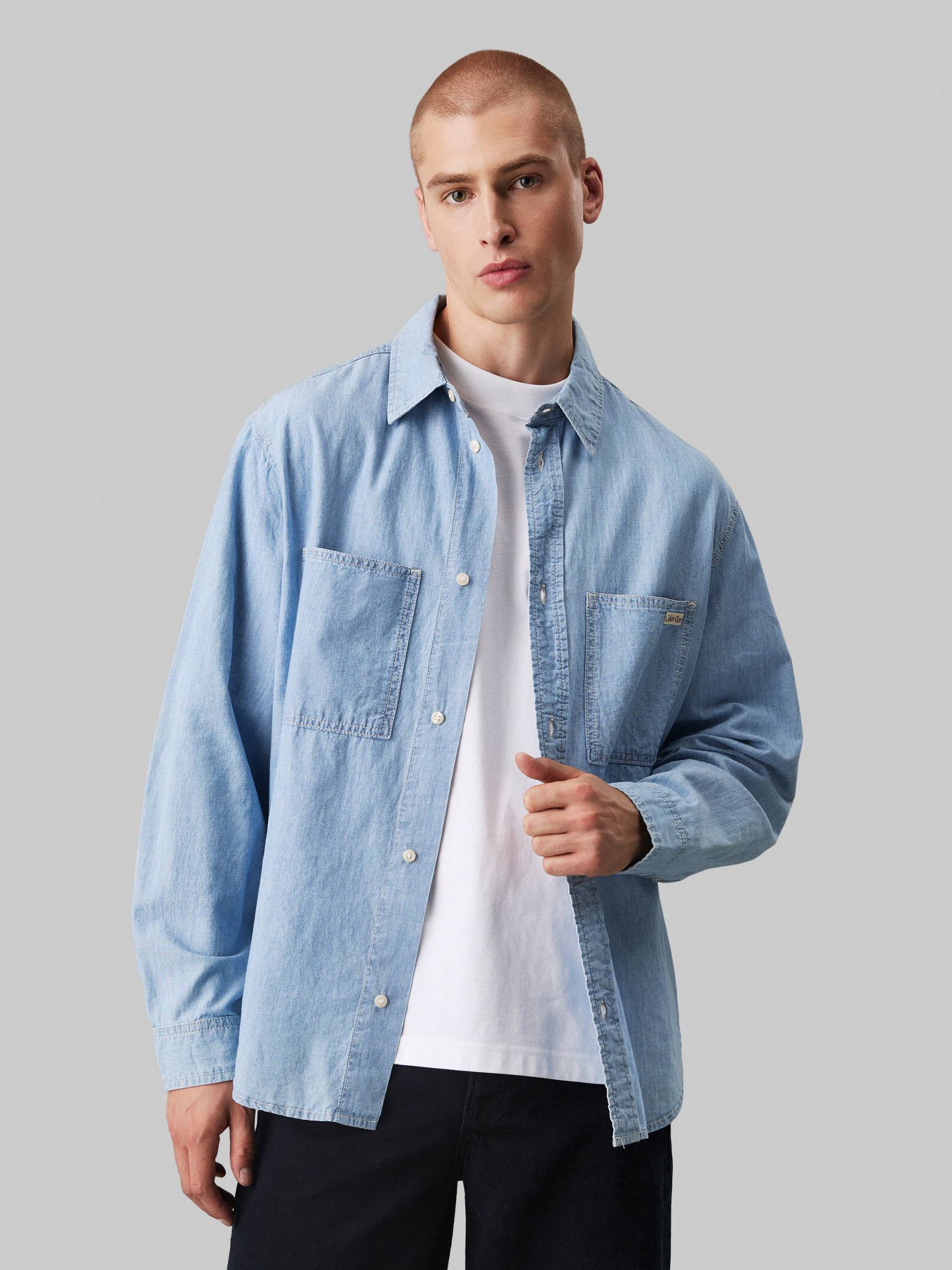 Calvin Klein Jeans Jeanshemd »EASY CHAMBRAY SHIRT«, Logodruck, Brusttaschen Calvin Klein Jeans Jeanshemd »EASY CHAMBRAY SHIRT«, Logodruck, Brusttaschen von Calvin Klein Jeans