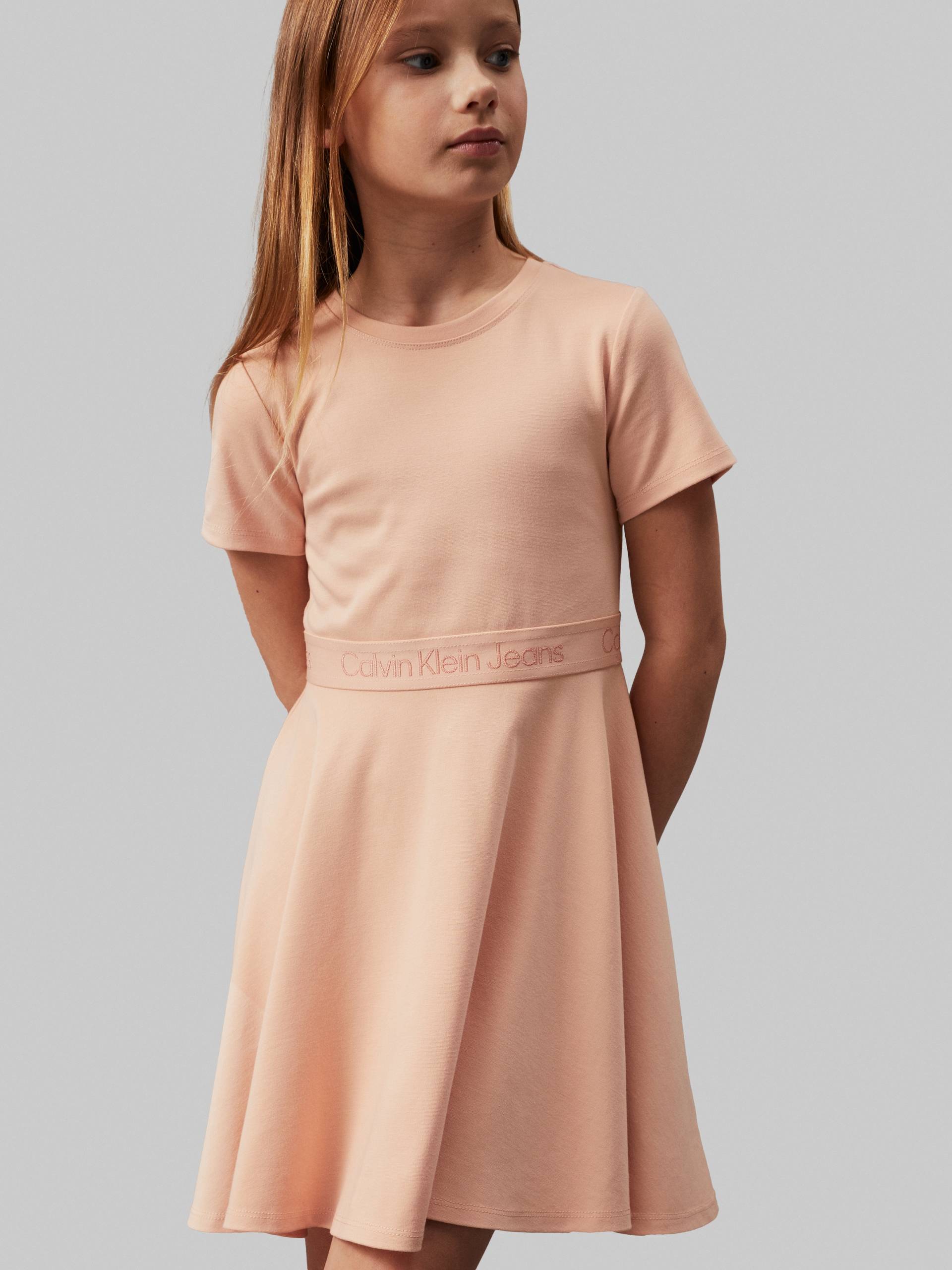 Calvin Klein Jeans Jerseykleid »PUNTO TAPE FIT FLARE SS DRESS«, für Kinder bis 16 Jahre von Calvin Klein Jeans