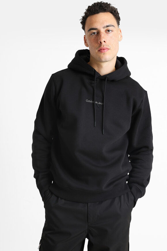 Calvin Klein Jeans Kapuzensweatshirt | Black | Herren  | L von Calvin Klein Jeans