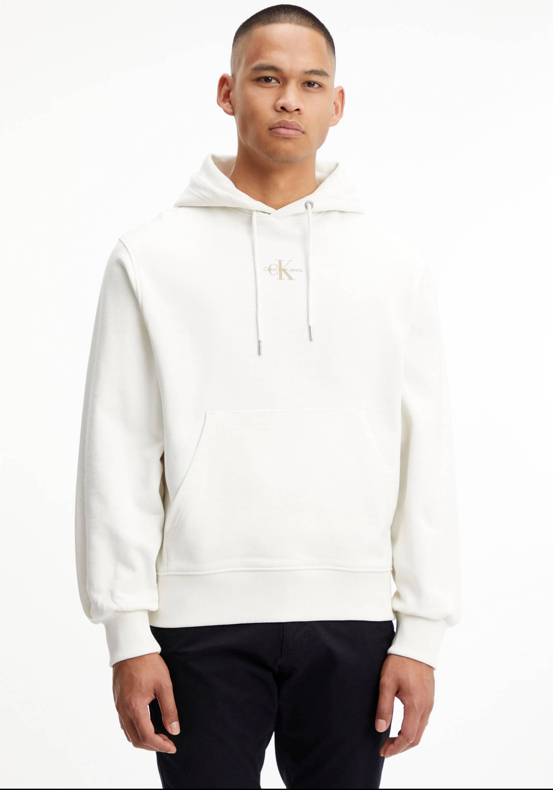 Calvin Klein Jeans Kapuzensweatshirt »MICRO MONOLOGO HOODIE«, mit Bio Baumwollanteil von Calvin Klein Jeans