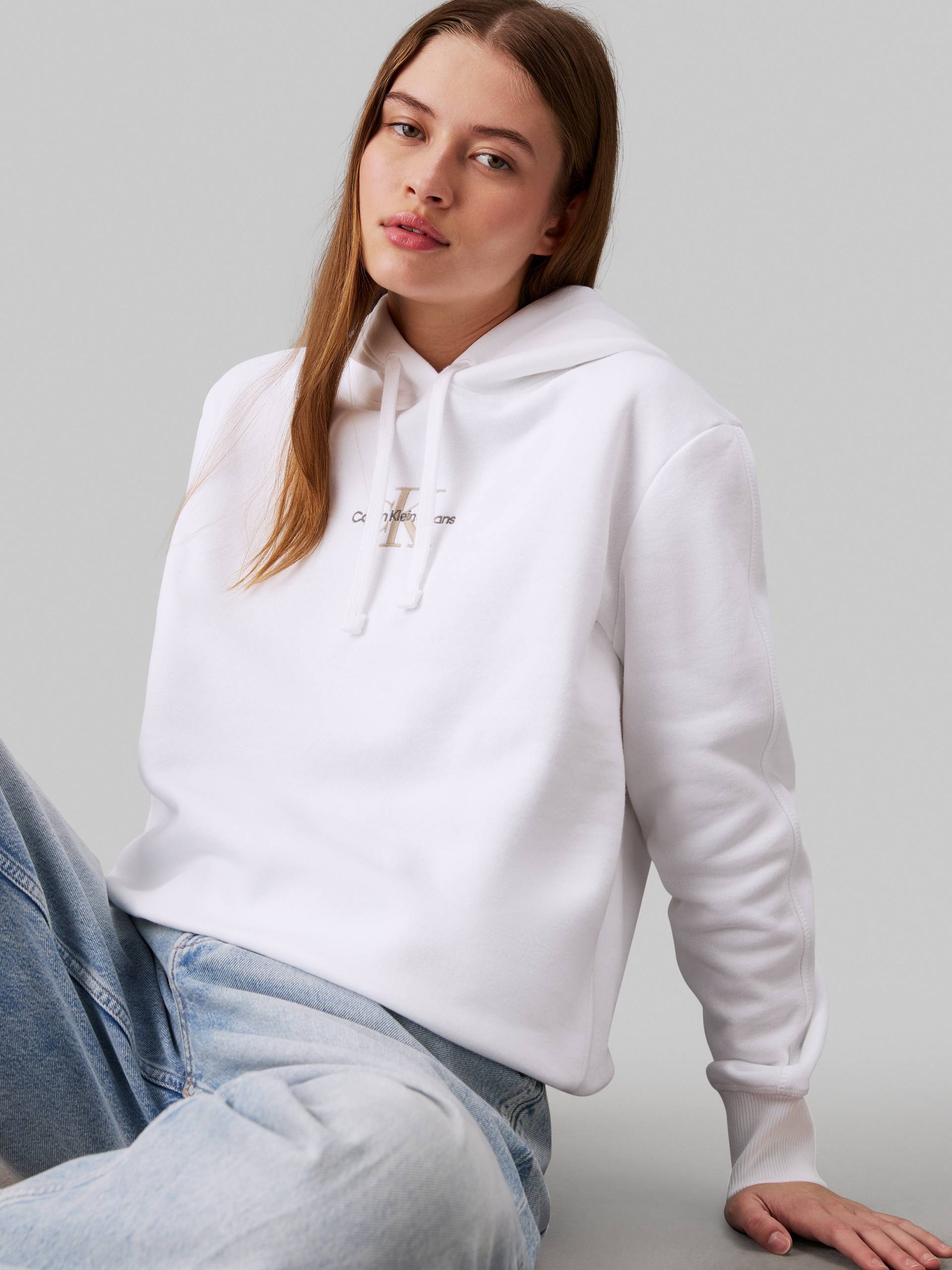 Calvin Klein Jeans Kapuzensweatshirt »MONOLOGO REGULAR HOODIE«, mit Logoprägung von Calvin Klein Jeans