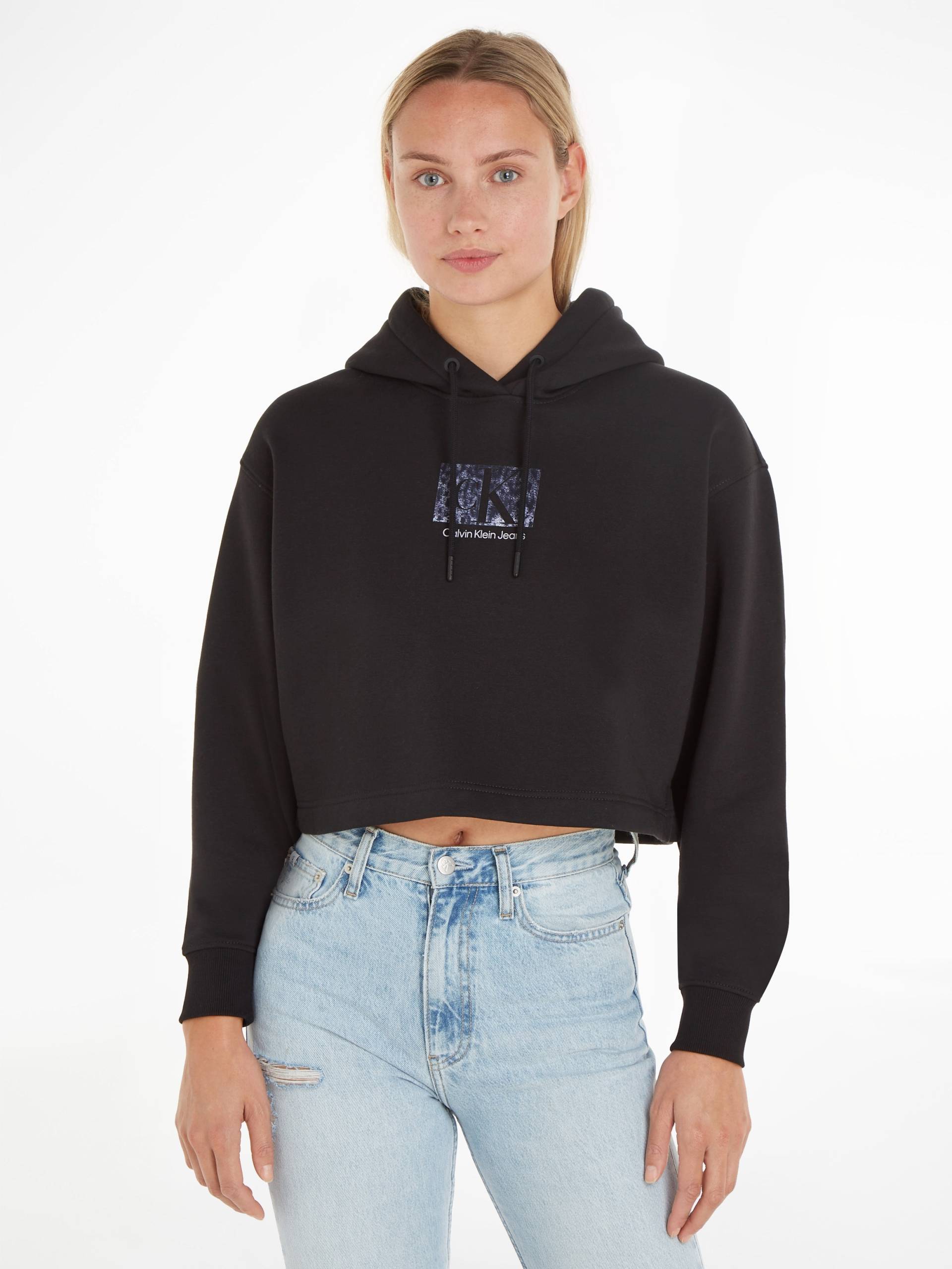 Calvin Klein Jeans Kapuzensweatshirt »PRINTED BOX CROPPED HOODIE« von Calvin Klein Jeans