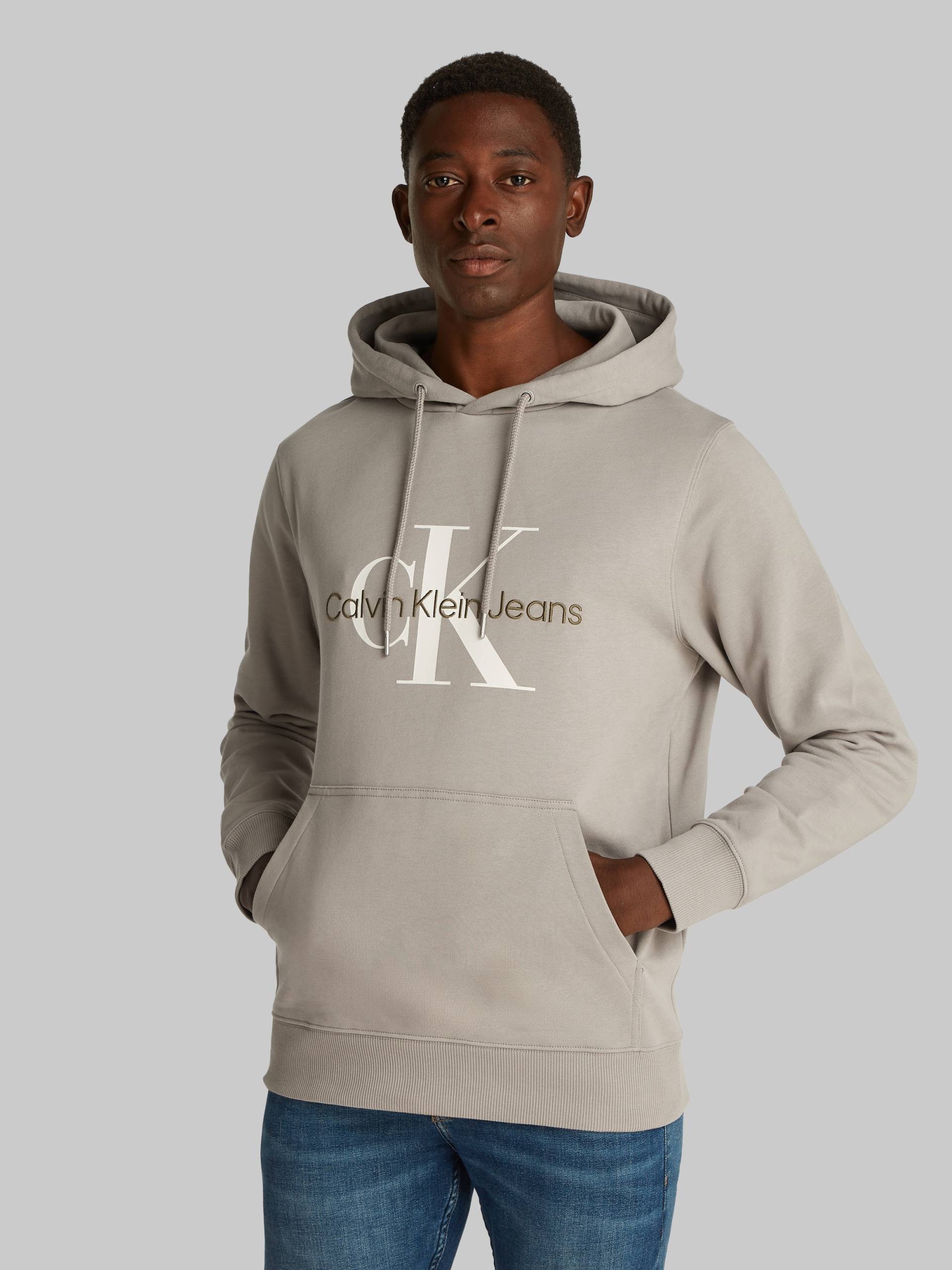 Calvin Klein Jeans Kapuzensweatshirt »SEASONAL MONOLOGO REGULAR HOODIE«, mit Logodruck und Stickerei von Calvin Klein Jeans