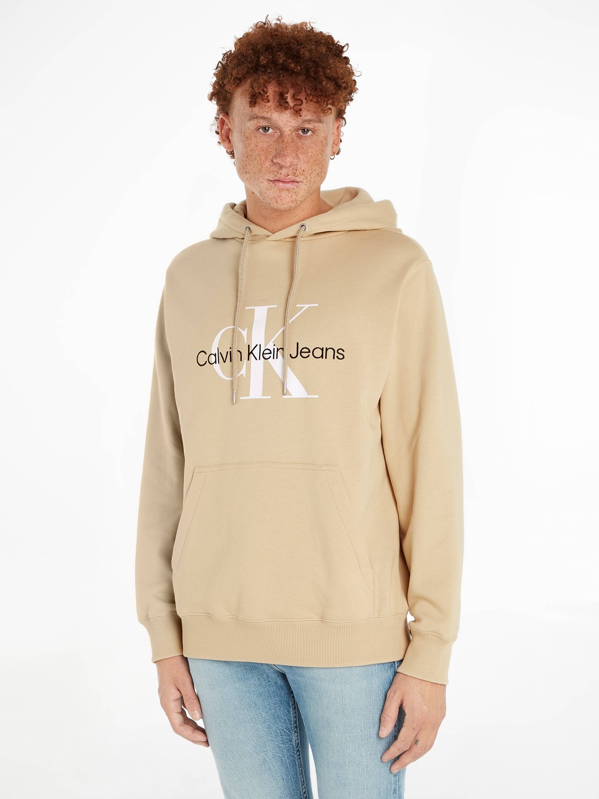 Calvin Klein Jeans Kapuzensweatshirt »SEASONAL MONOLOGO REGULAR HOODIE«, mit Logodruck und Stickerei von Calvin Klein Jeans