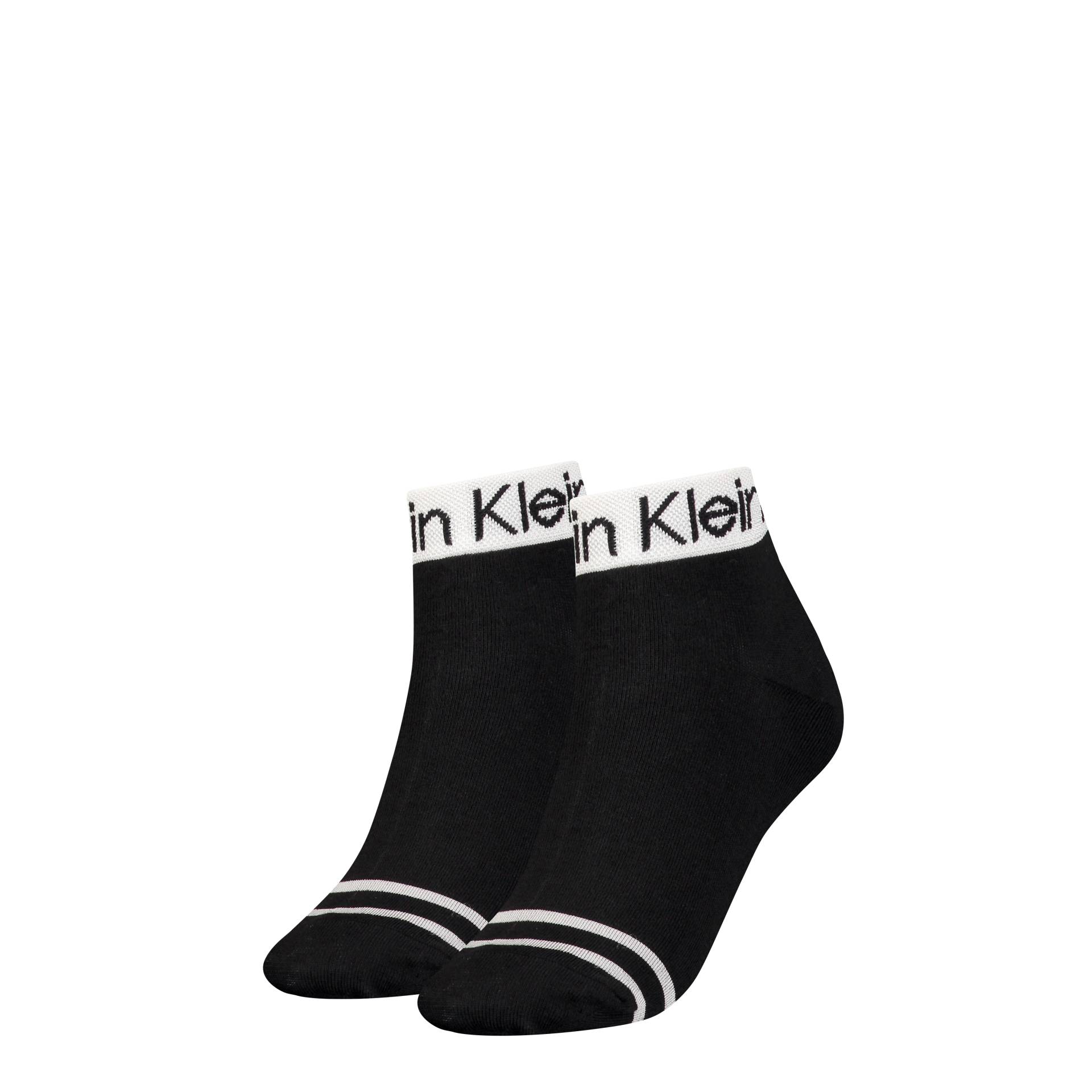 Calvin Klein Jeans Kurzsocken »CK WOMEN QUARTER 2P LOGO WELT«, (2 Paar) von Calvin Klein Jeans