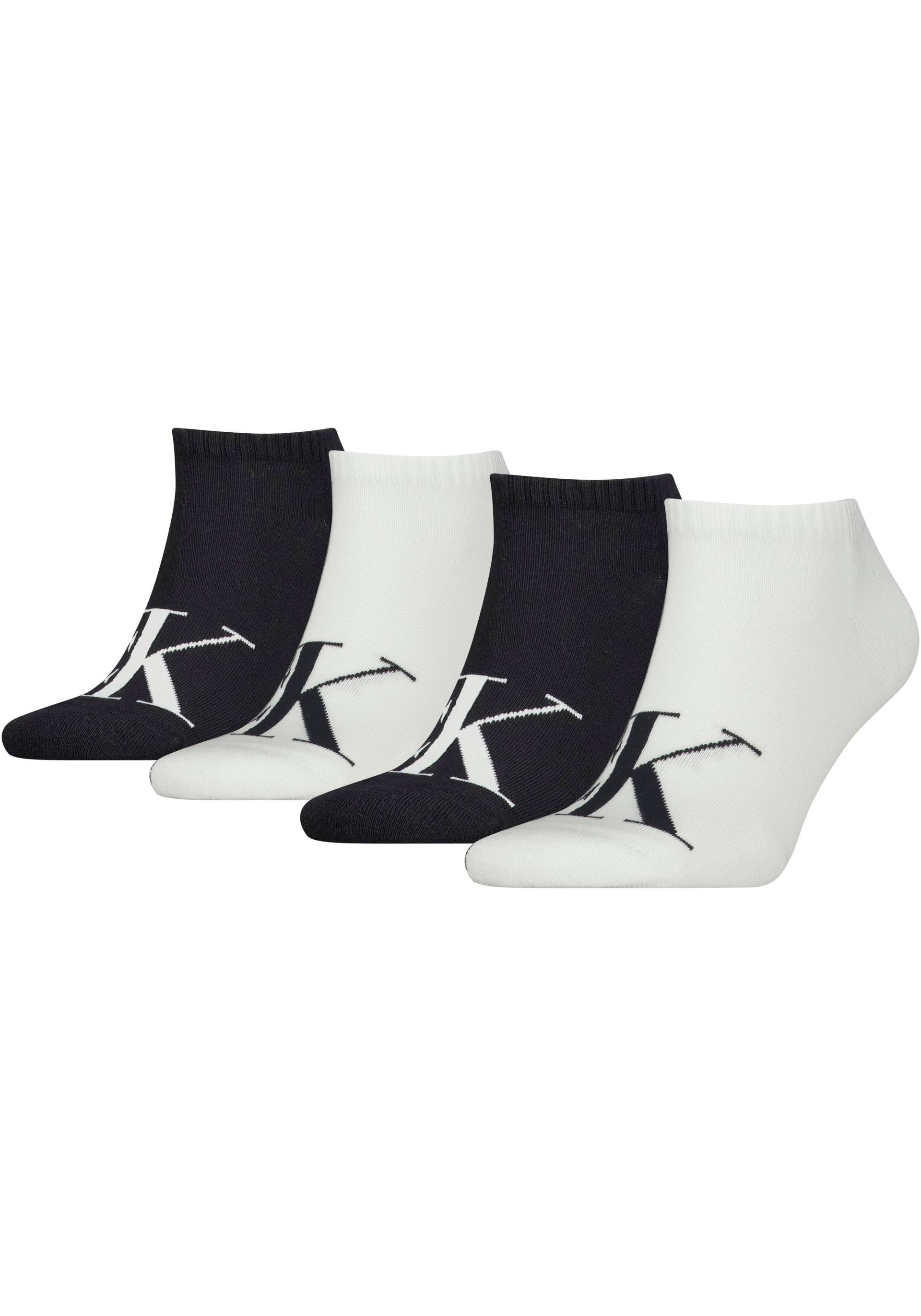 Calvin Klein Jeans Kurzsocken »CKJ MEN SNEAKER 4P LOGO«, (Packung, 4 Paar), mit Logostickerei von Calvin Klein Jeans