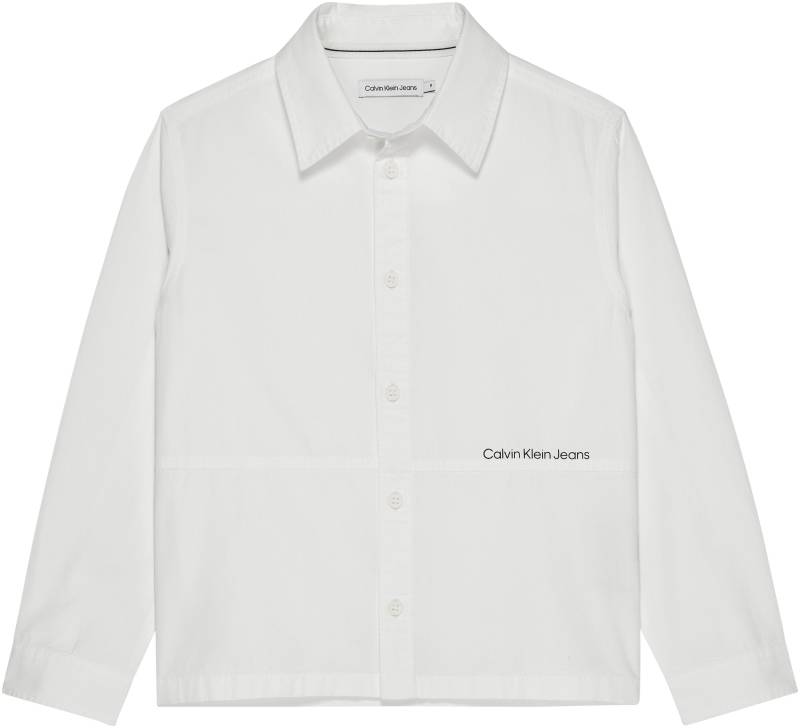 Calvin Klein Jeans Langarmhemd »MINI LOGO TAPE POPLIN SHIRT« von Calvin Klein Jeans