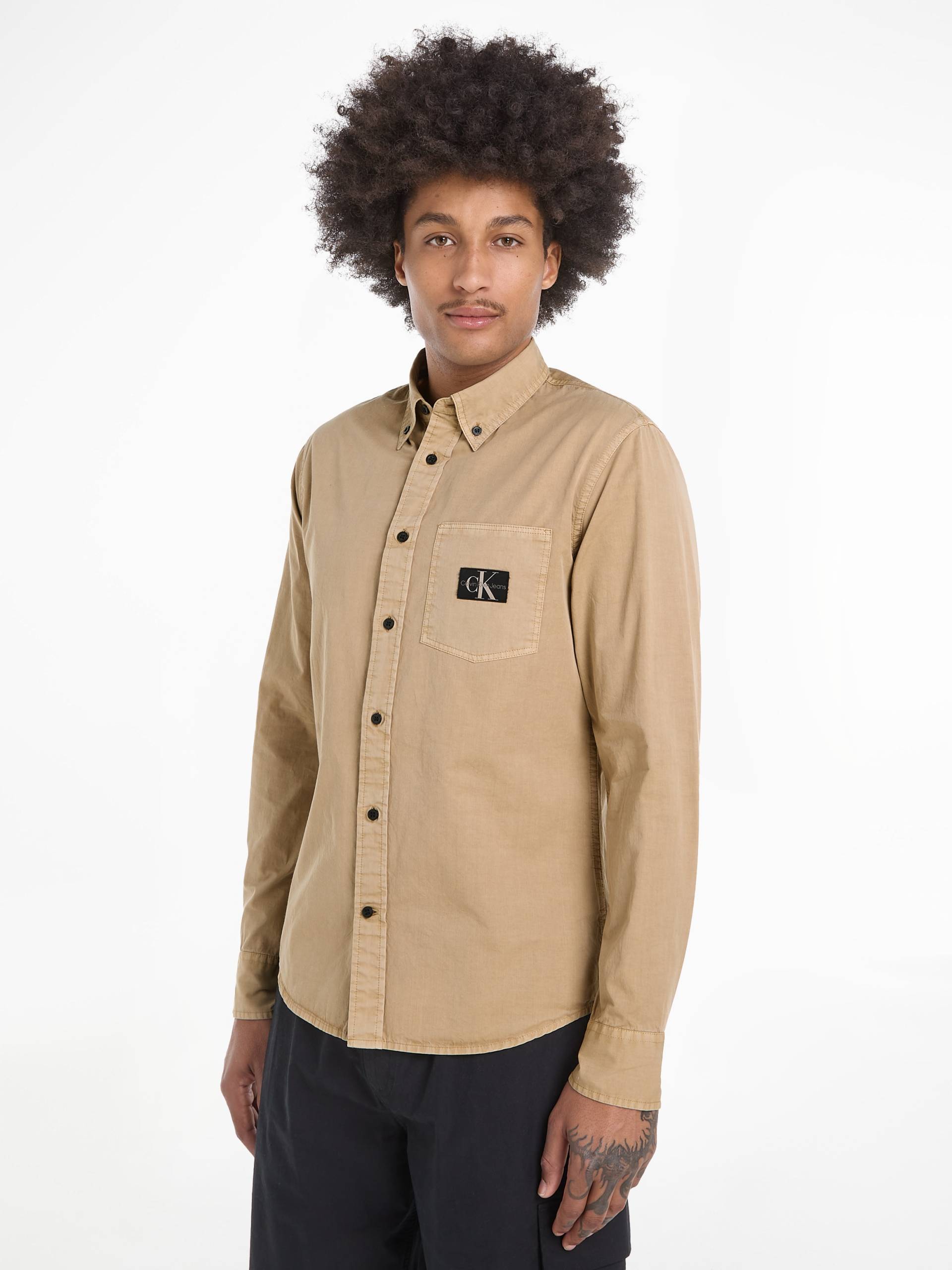 Calvin Klein Jeans Langarmhemd »REGULAR SHIRT«, mit Logopatch Calvin Klein Jeans Langarmhemd »REGULAR SHIRT«, mit Logopatch von Calvin Klein Jeans