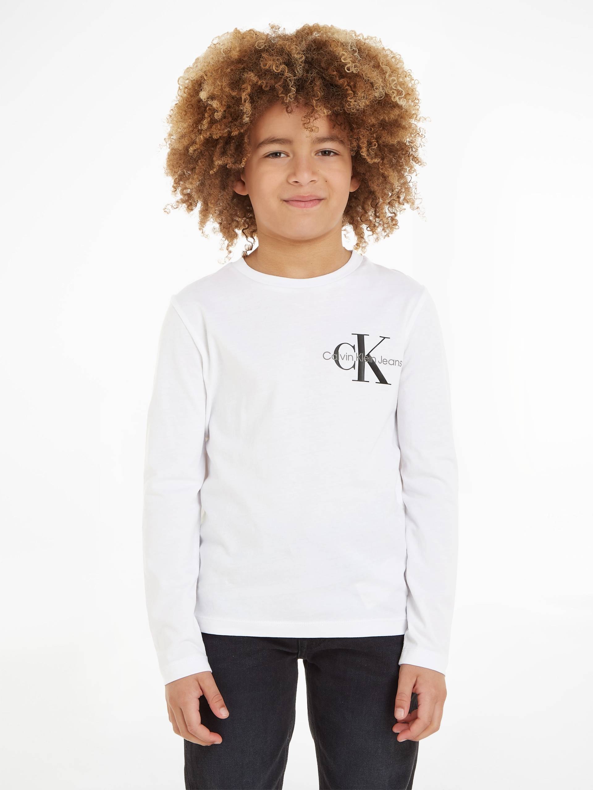 Calvin Klein Jeans Langarmshirt »CHEST MONOGRAM LS TOP«, für Kinder bis 16 Jahre von Calvin Klein Jeans