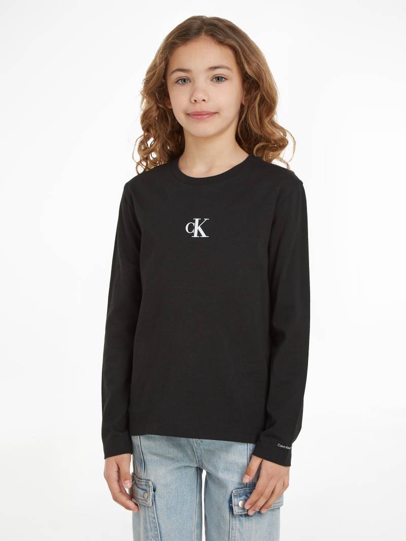 Calvin Klein Jeans Langarmshirt »CK LOGO LS T-SHIRT«, für Kinder bis 16 Jahre und mit Logodruck von Calvin Klein Jeans