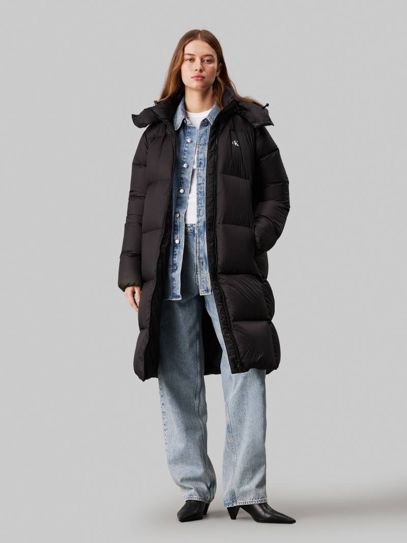 Calvin Klein Jeans Langjacke »DOWN LONG PUFFER«, mit Kapuze, mit Logodruck von Calvin Klein Jeans