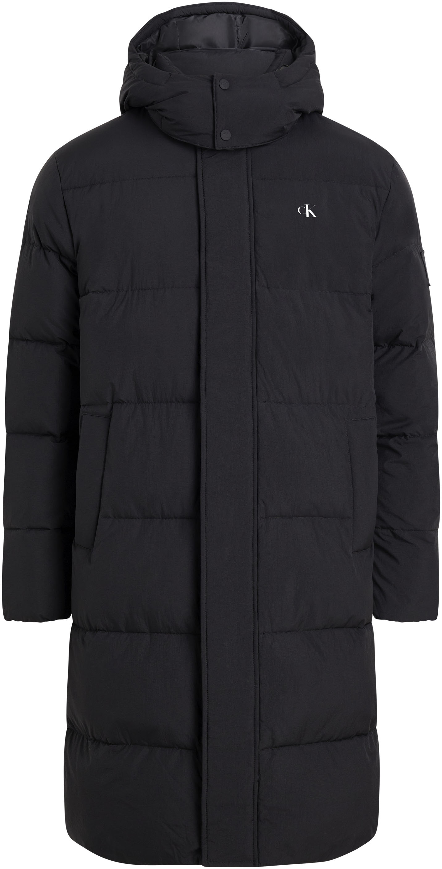 Calvin Klein Jeans Langjacke »ESSENTIALS NON DOWN LONG PARKA«, mit Kapuze, mit Logoprägung von Calvin Klein Jeans