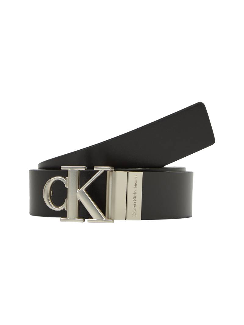 Calvin Klein Jeans Ledergürtel »MONO PL REV LTHR BELT 30MM«, Logoprägung am Verschluss von Calvin Klein Jeans