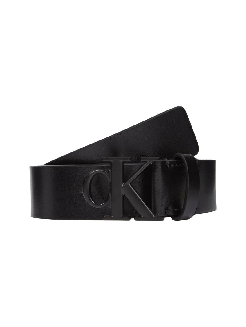 Calvin Klein Jeans Ledergürtel »MONOGRAM TONAL PLAQUE BELT 30MM«, Logoschliesse von Calvin Klein Jeans