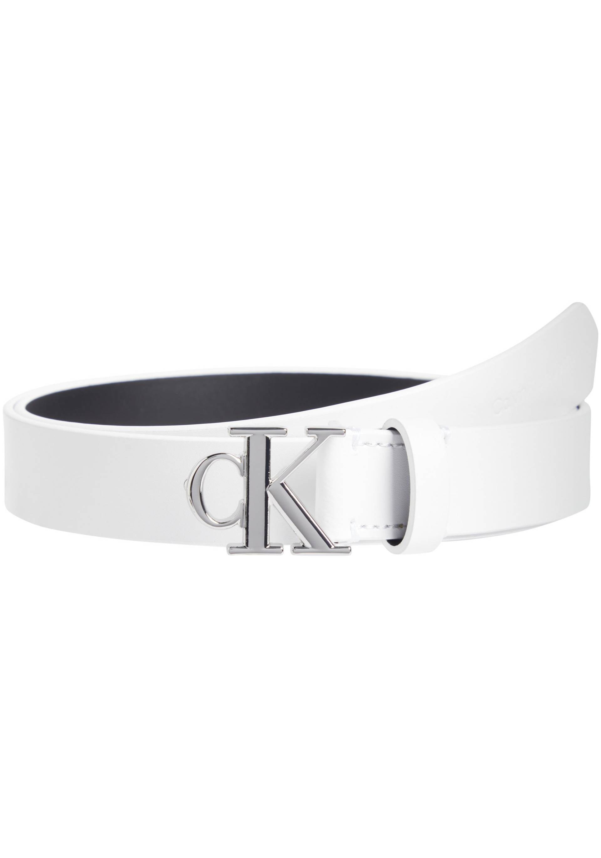 Calvin Klein Jeans Ledergürtel »ROUND MONO PLAQUE LTHR BELT 25MM«, mit Logoprägung von Calvin Klein Jeans