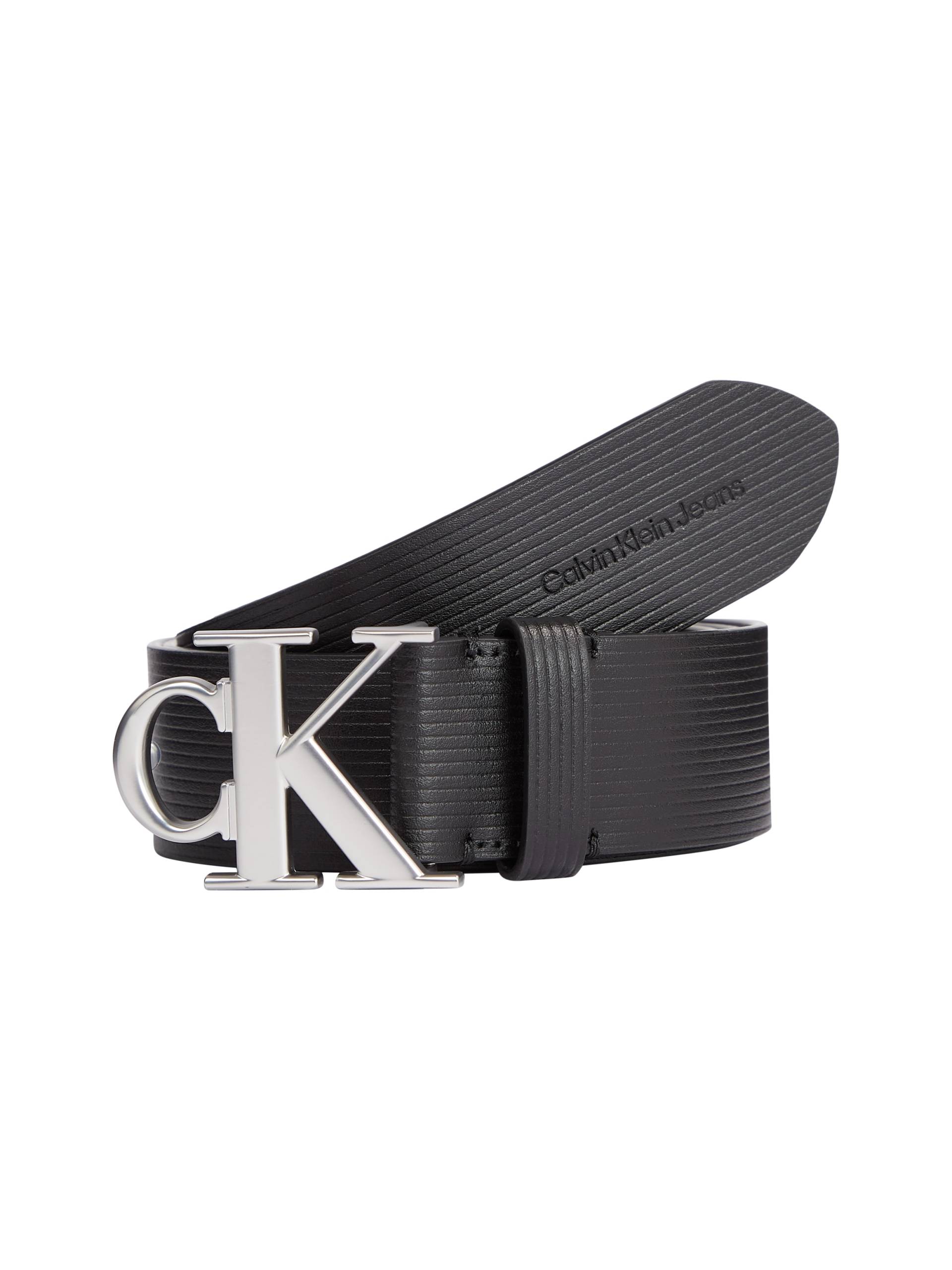 Calvin Klein Jeans Ledergürtel »ROUND MONO PLAQUE LTHR BELT 40MM« von Calvin Klein Jeans