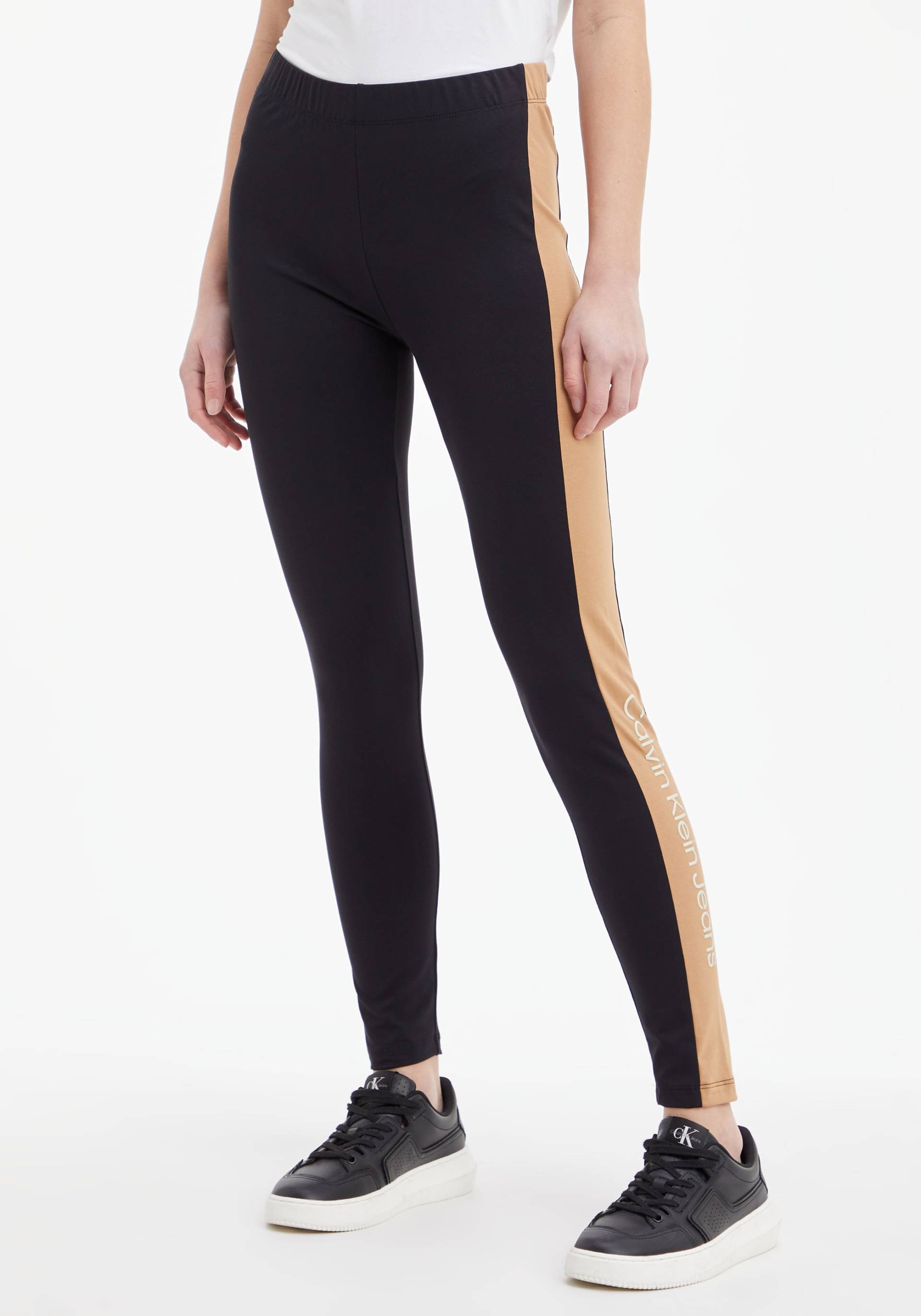 Calvin Klein Jeans Leggings »COLOR BLOCKING LEGGINGS«, mit CK-Schriftzug in Kontrastfarbe von Calvin Klein Jeans