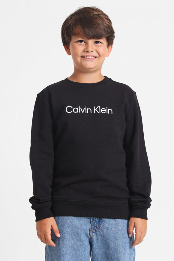 Calvin Klein Jeans Logo Regular Sweatshirt | Black | Jungen  | 12 von Calvin Klein Jeans