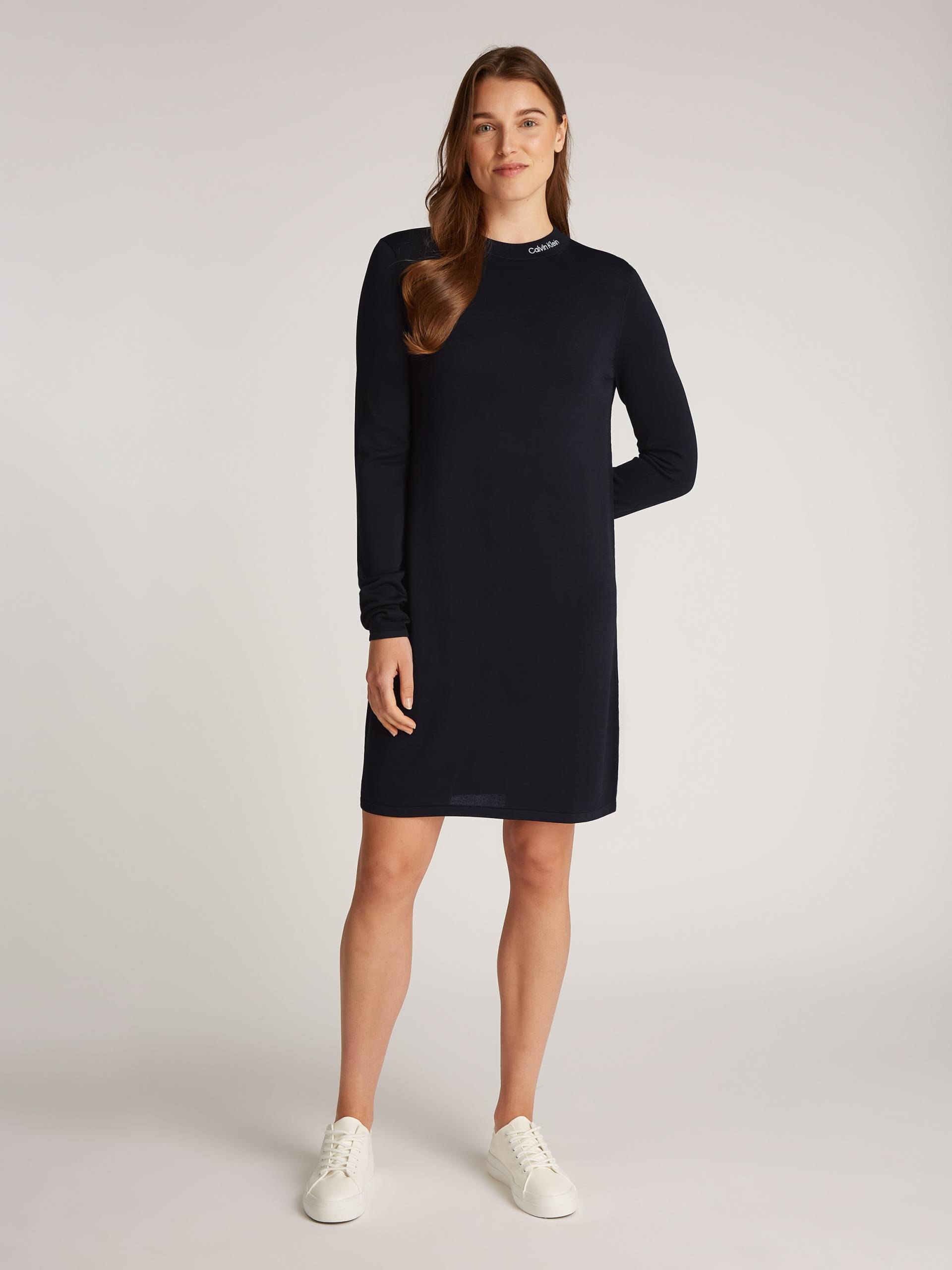 Calvin Klein Jeans Maxikleid »SMOOTH YARN SWEATER DRESS«, mit Logodruck von Calvin Klein Jeans