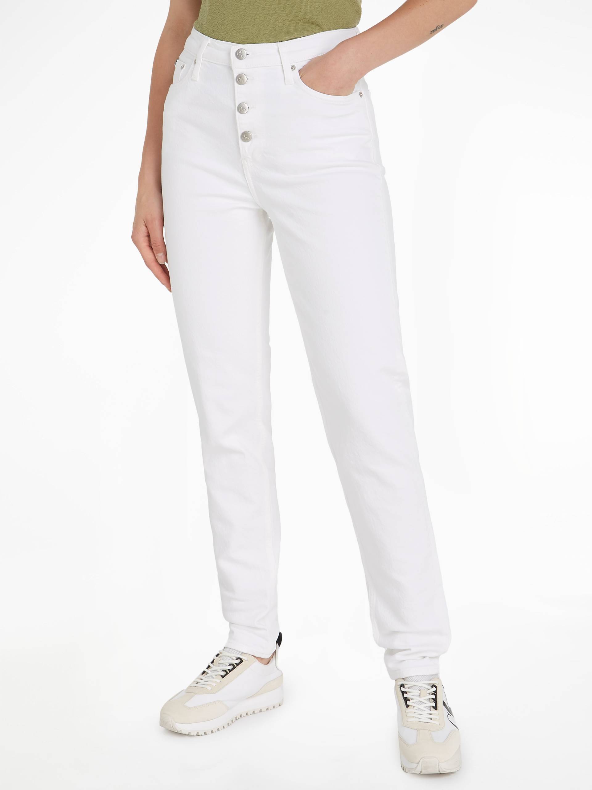 Calvin Klein Jeans Mom-Jeans, in klassischer 5-Pocket-Form von Calvin Klein Jeans