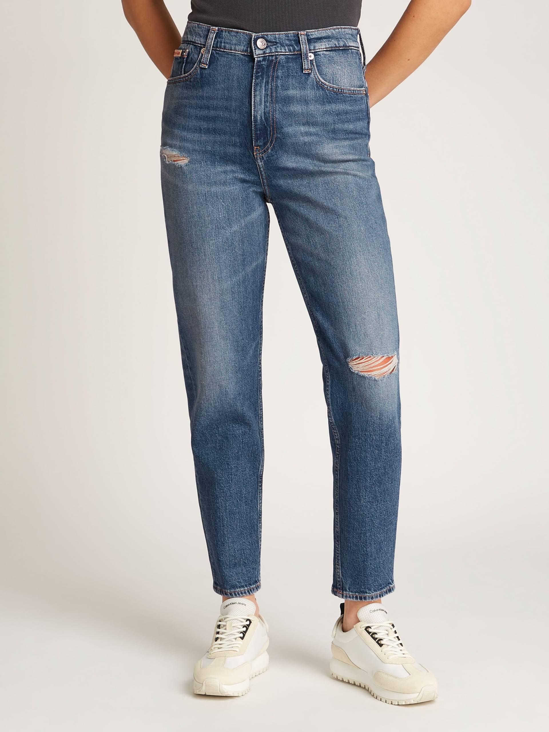Calvin Klein Jeans Mom-Jeans »MOM JEAN«, mit Rissen Calvin Klein Jeans Mom-Jeans »MOM JEAN«, mit Rissen von Calvin Klein Jeans
