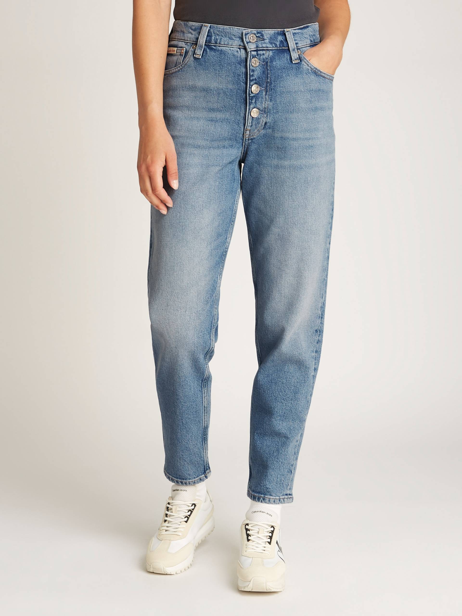 Calvin Klein Jeans Mom-Jeans »MOM JEAN«, mit offener Knopfleiste von Calvin Klein Jeans