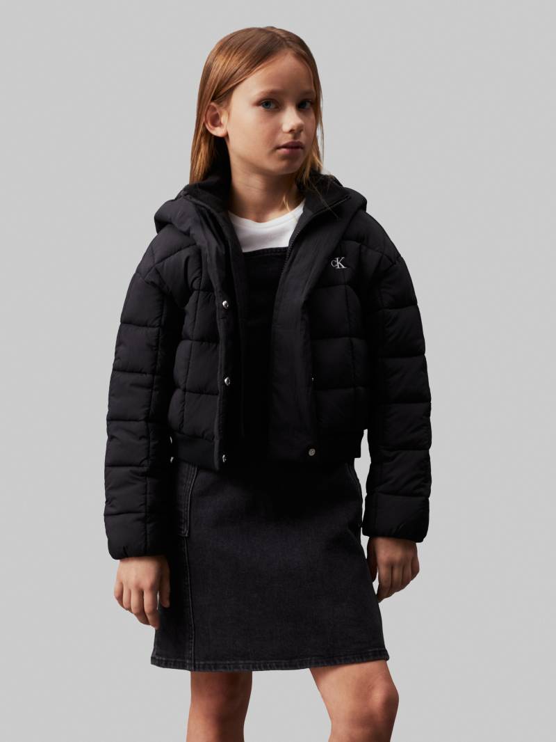 Calvin Klein Jeans Outdoorjacke »ARCHIVE GRID PUFFER JACKET«, mit Kapuze, für Kinder bis 16 Jahre von Calvin Klein Jeans