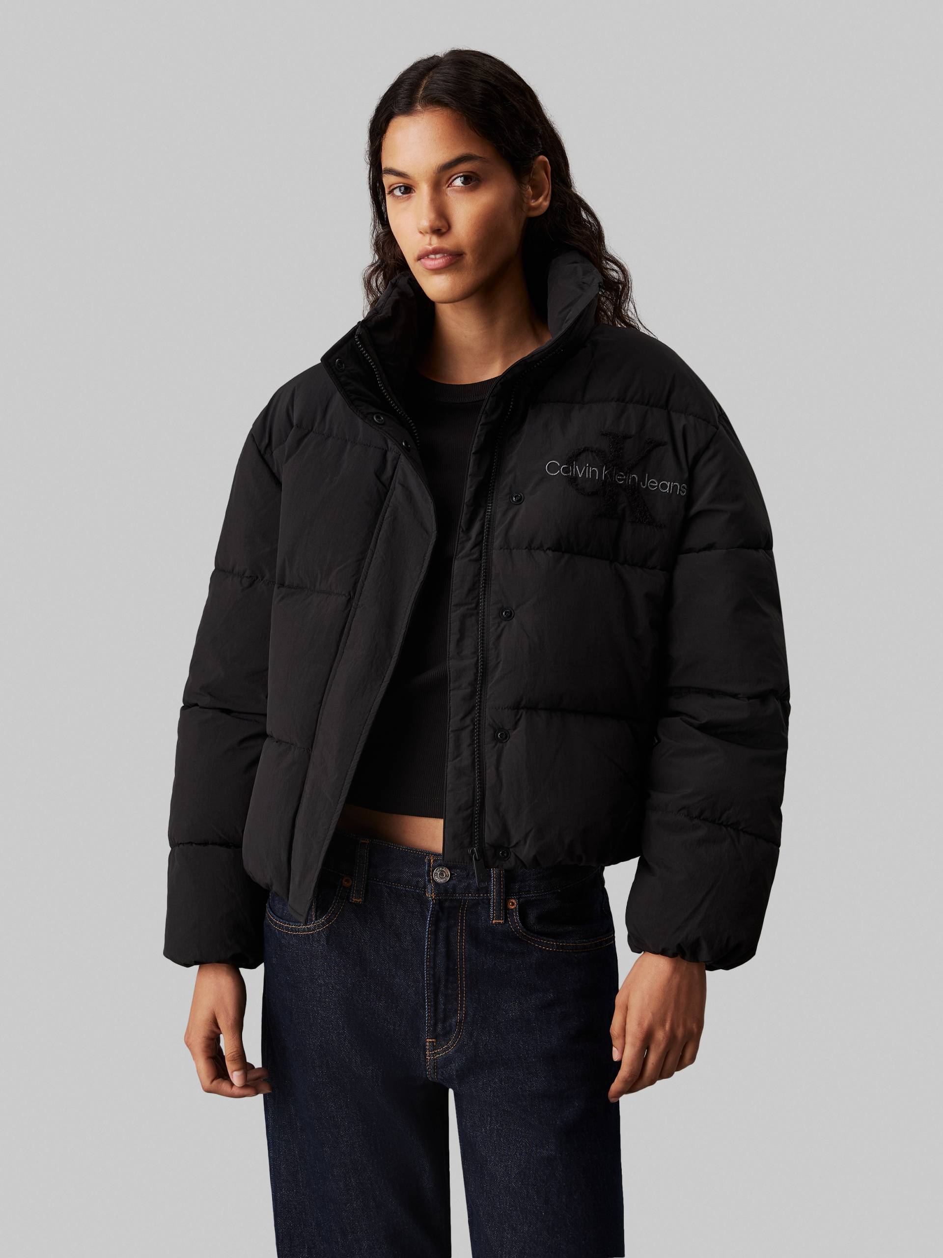 Calvin Klein Jeans Outdoorjacke »CHENILLE MONOLOGO PUFFER«, mit Logostickerei von Calvin Klein Jeans