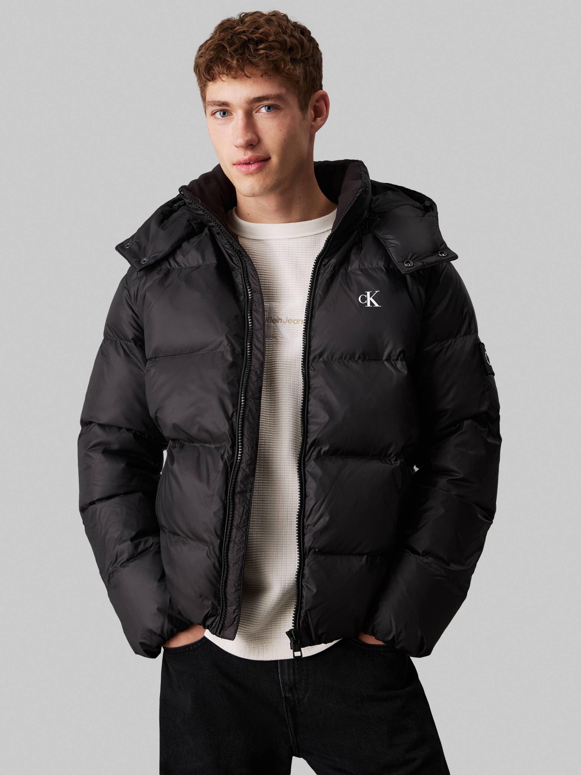 Calvin Klein Jeans Outdoorjacke »ESSENTIALS DOWN JACKET«, mit Kapuze, mit Logoprägung von Calvin Klein Jeans