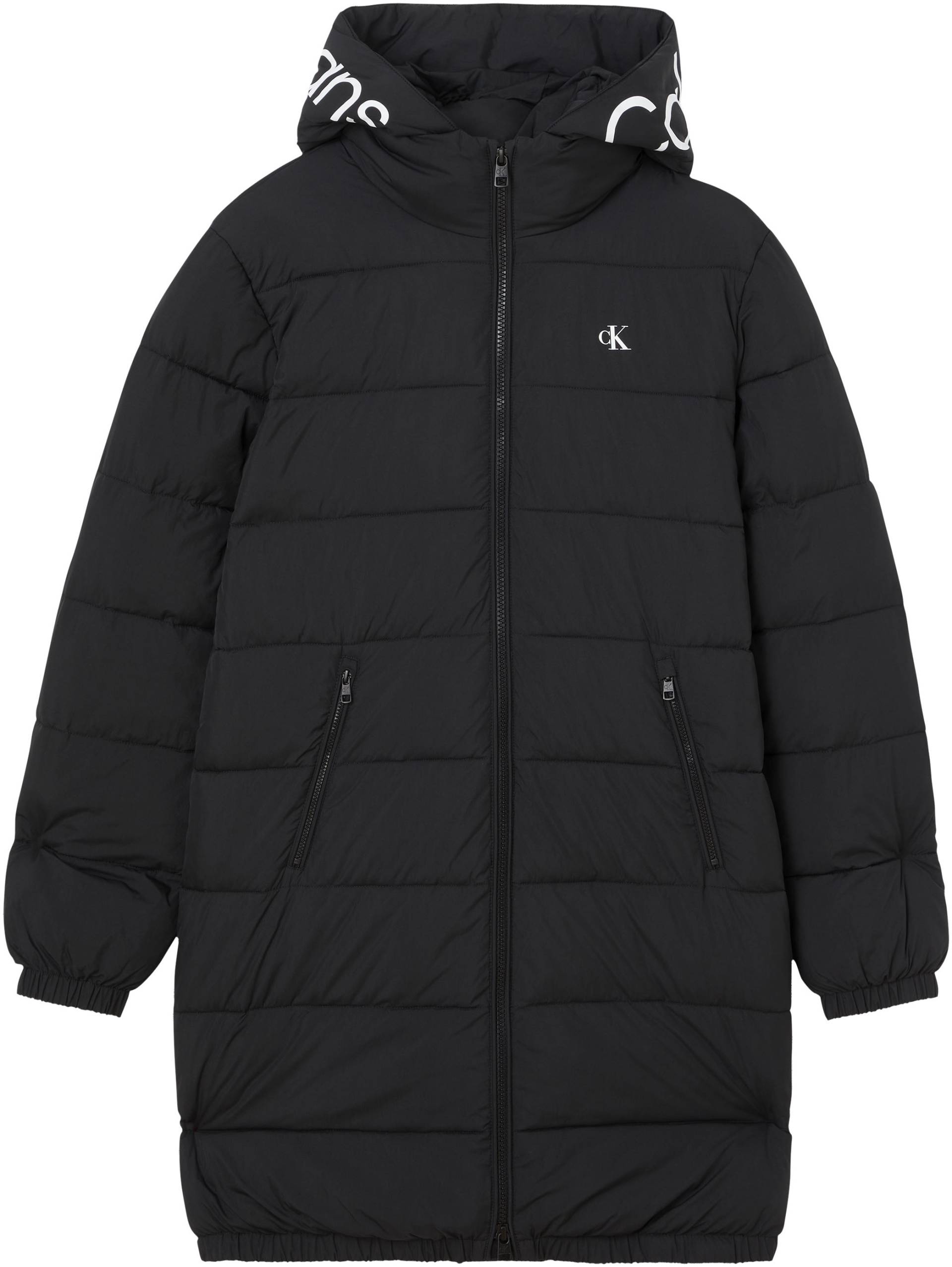 Calvin Klein Jeans Outdoorjacke »LOGO HOOD LW PADDED COAT«, mit Kapuze, mit Logoprägung von Calvin Klein Jeans