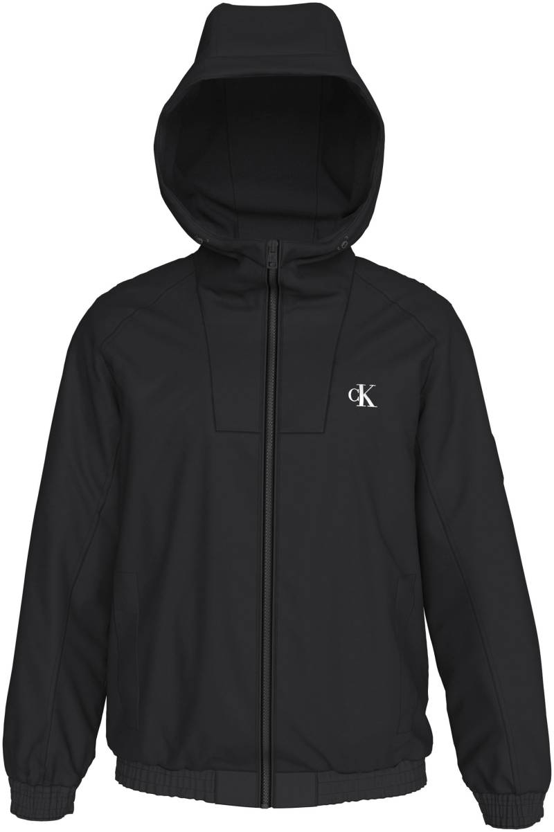 Calvin Klein Jeans Outdoorjacke »UNPADDED HOODED HARRINGTON«, mit Kapuze, mit Calvin Klein Logo-Badge von Calvin Klein Jeans