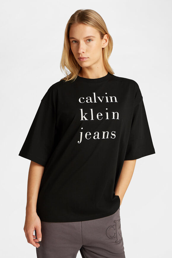 Calvin Klein Jeans Oversize T-Shirt | Black | Damen | S Calvin Klein Jeans Oversize T-Shirt | Black | Damen | S von Calvin Klein Jeans