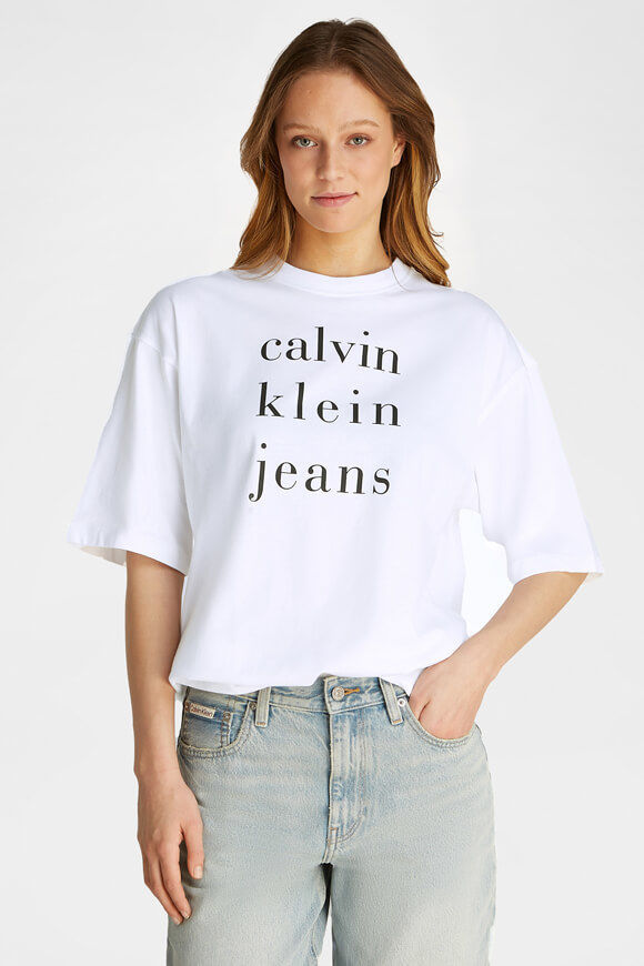 Calvin Klein Jeans Oversize T-Shirt | White | Damen | S Calvin Klein Jeans Oversize T-Shirt | White | Damen | S von Calvin Klein Jeans