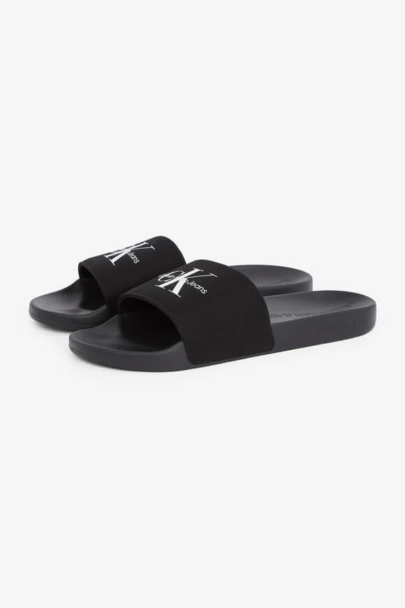 Calvin Klein Jeans Pantoletten | Triple Black | Herren  | EU44 von Calvin Klein Jeans