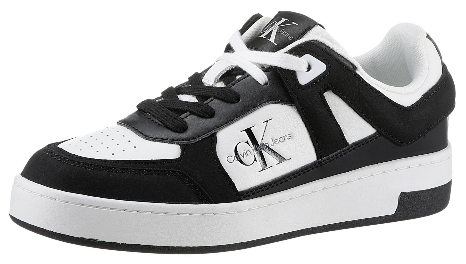 Calvin Klein Jeans Plateausneaker »BASKET CUPSOLE LOW MIX ML FAD«, im Basket-Style, Freizeitschuh, Halbschuh, Schnürschuh von Calvin Klein Jeans