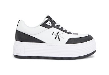 Calvin Klein Jeans Plateausneaker »BOLD FLATF LOW LACE MIX ML FAD«, in zweifarbigem Look, Freizeitschuh, Halbschuh, Schnürschuh von Calvin Klein Jeans