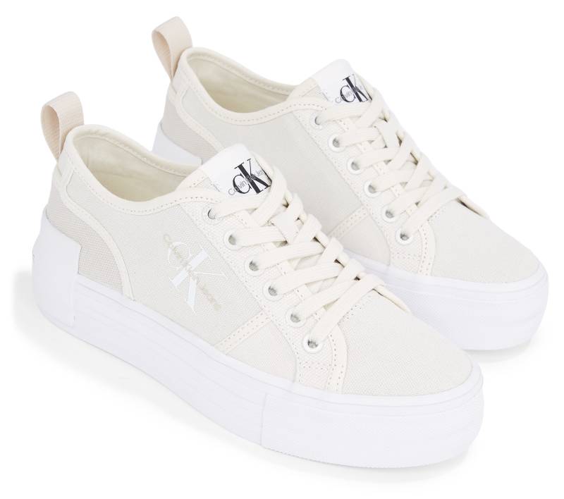 Calvin Klein Jeans Plateausneaker »BOLD VULC FLATF LOW CS ML BTW«, zum Schnüren, Freizeitschuh, Halbschuh, Schnürschuh von Calvin Klein Jeans