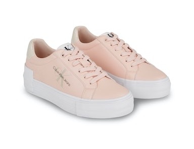 Calvin Klein Jeans Plateausneaker »BOLD VULC FLATF LOW LACE LTH ML«, mit Logoschriftzüge, Freizeitschuh, Halbschuh, Schnürschuh von Calvin Klein Jeans