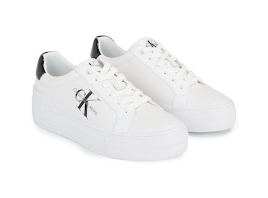 Calvin Klein Jeans Plateausneaker »BOLD VULC FLATF LOW LACE LTH ML«, mit Logoschriftzüge, Freizeitschuh, Halbschuh, Schnürschuh von Calvin Klein Jeans